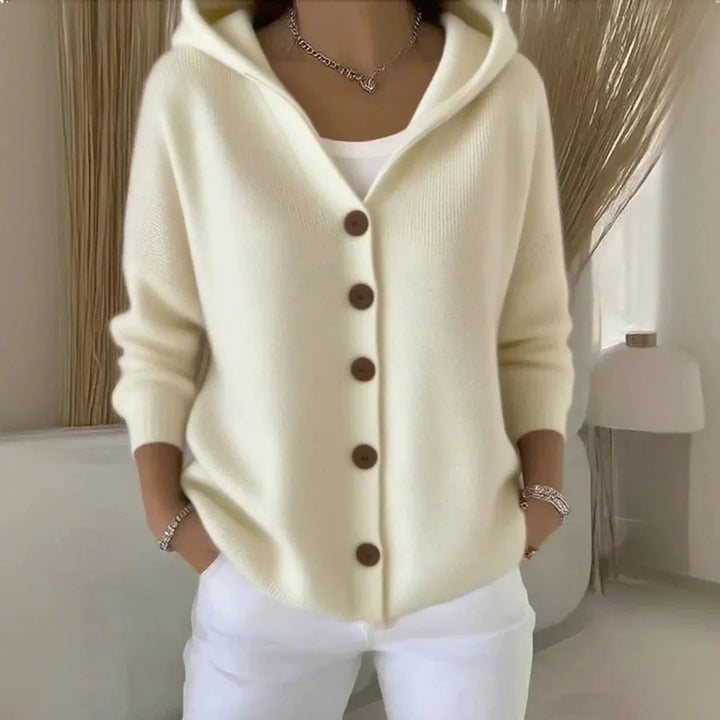 Aliva | Elegant Long Knit Cardigan