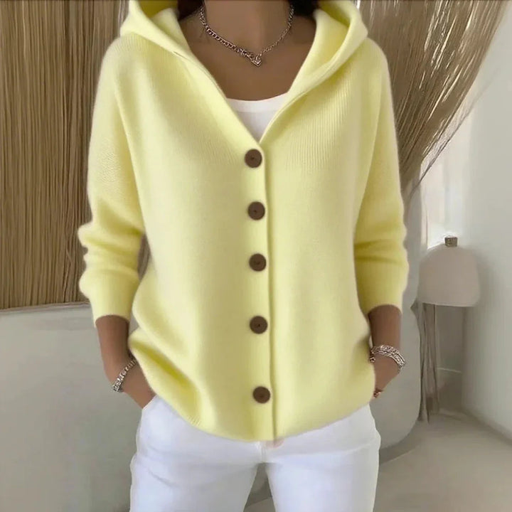 Aliva | Elegant Long Knit Cardigan