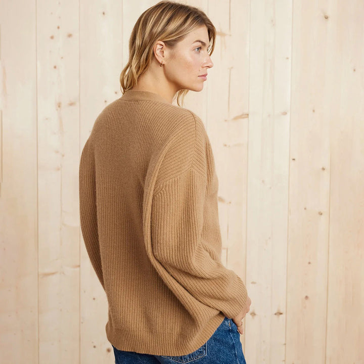 Sienna | Oversized Open Front Cashmere Cardigan