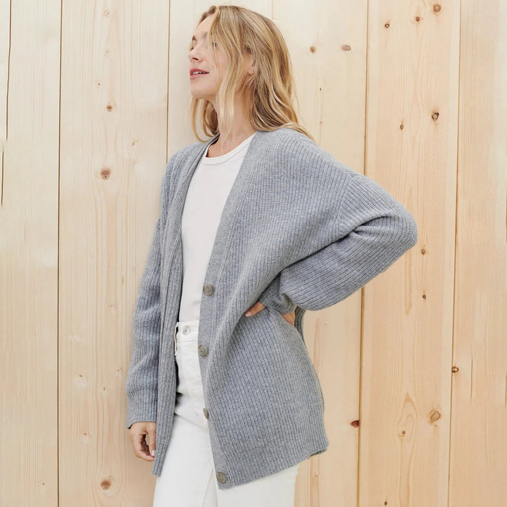 Sienna | Oversized Open Front Cashmere Cardigan