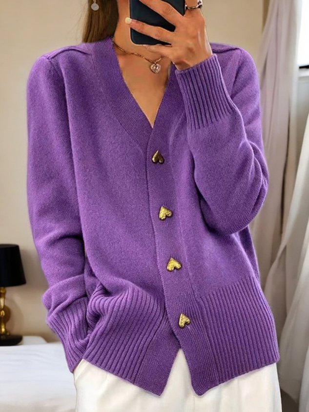 Liora | Effortless Long Knit Cardigan Open Front